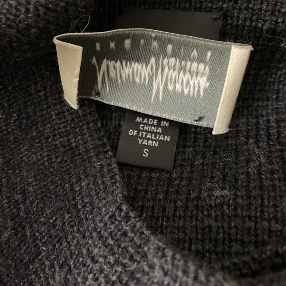 EILEEN FISHER Merino Wool Mock Neck Snap Cardigan - Picture 7 of 11